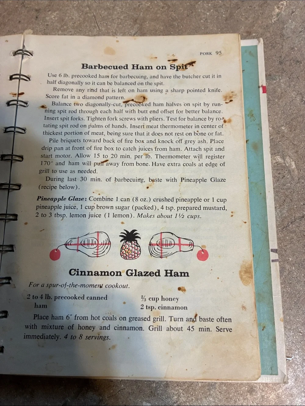 Betty Crocker Outdoor Cook Book - Green, White, Blue & Brown Cover Vintage
